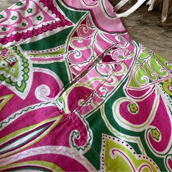 VERA BRADLEY Pinwheel Pink 2008 Pajama Bottoms Green Lightweight Floral Y2K - Picture 4 of 14